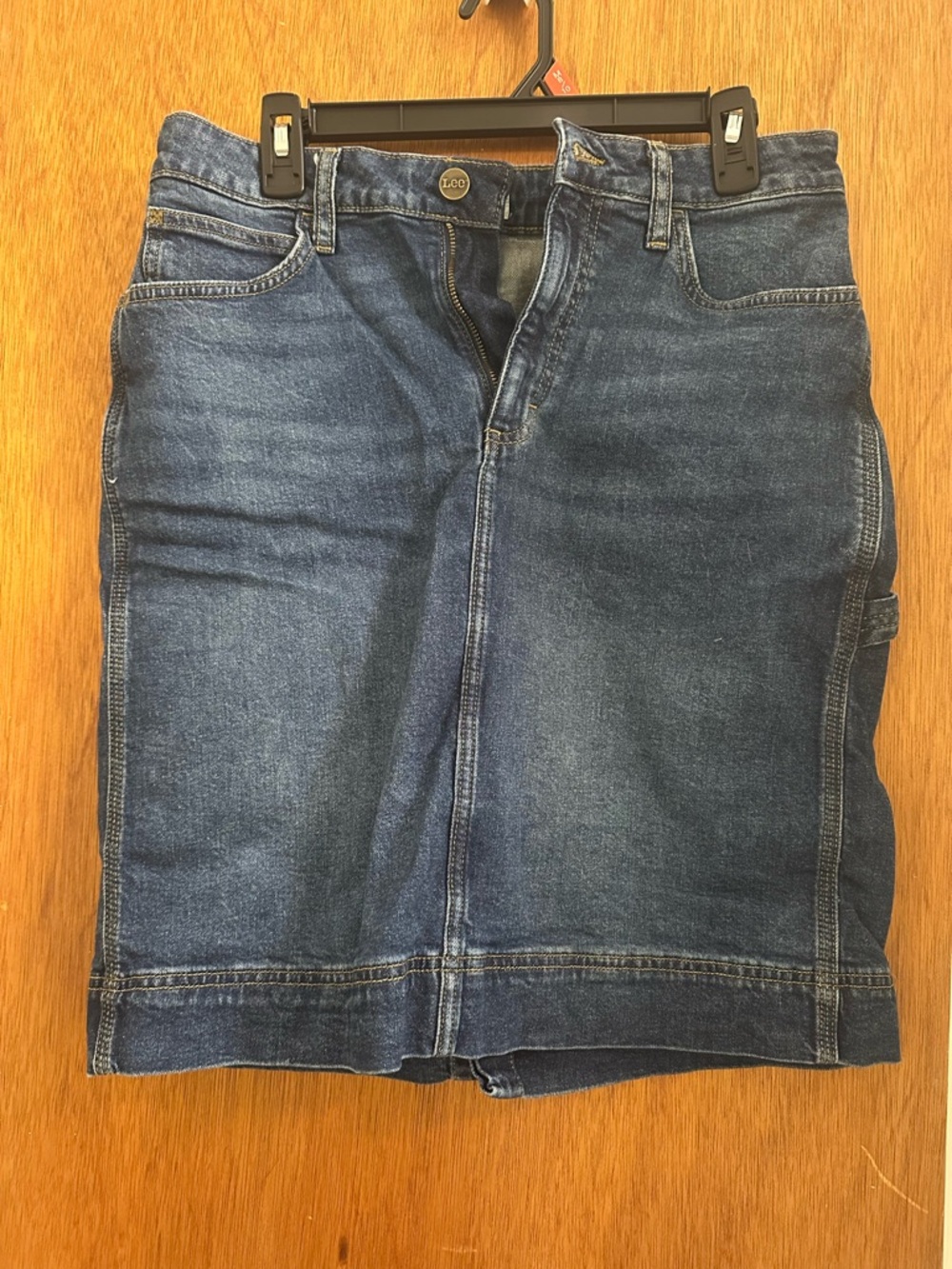 Lee Dark Blue Denim Pencil Skirt